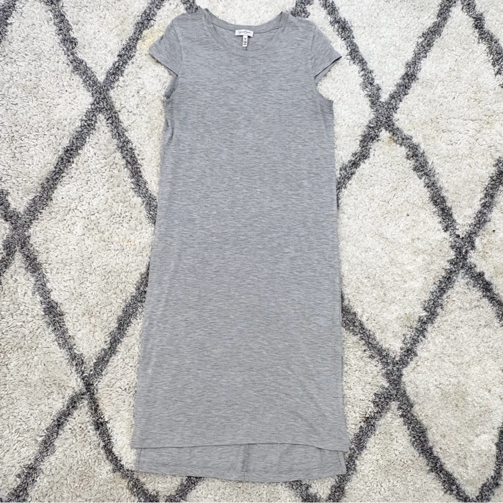 Jessica Simpson Gray Midi T-Shirt Dress - Size M